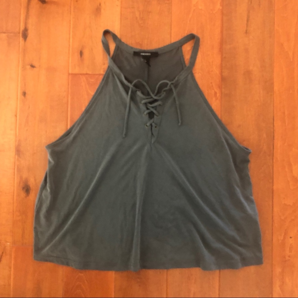 Forever 21 Lace-Up Top - Picture 2 of 4